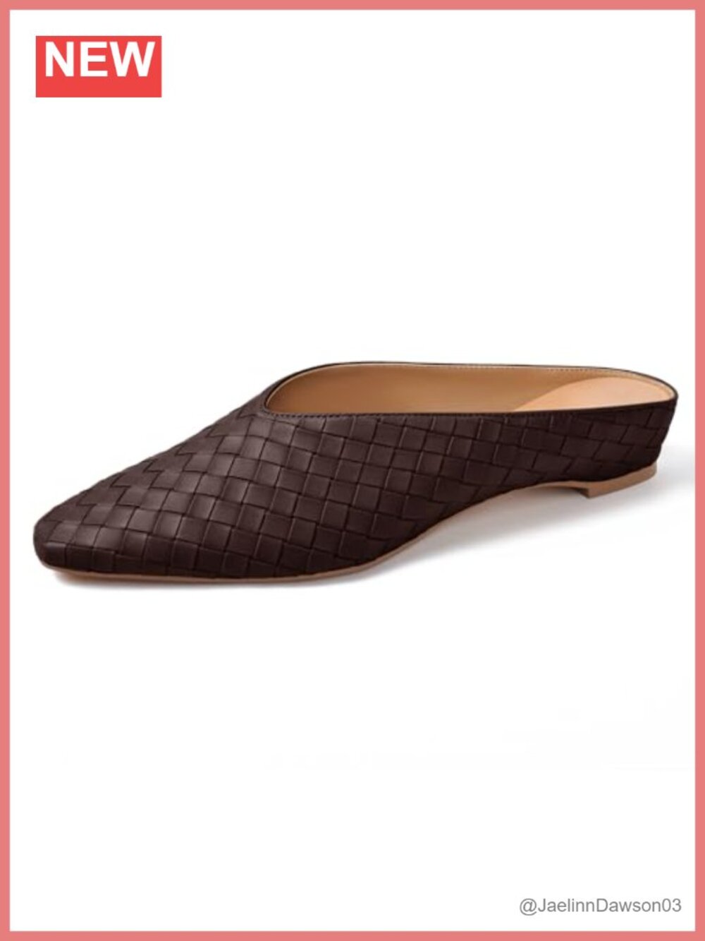 Women's Woven Mules Slip On Square Toe Hidden Wedge Metallic Slides Comfortable